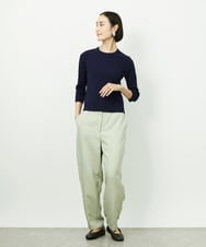 F6FDD01190 MICHEL KLEIN(小さいサイズ)(メゾン ドゥ サンク) [小さいサイズ][アンサンブル対応]コンパクトニットプルオーバー ネイビー