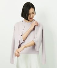 F6FDD01190 MICHEL KLEIN(小さいサイズ)(メゾン ドゥ サンク) [小さいサイズ][アンサンブル対応]コンパクトニットプルオーバー ネイビー