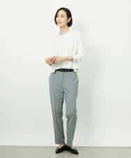 F6FDD01190 MICHEL KLEIN(小さいサイズ)(メゾン ドゥ サンク) [小さいサイズ][アンサンブル対応]コンパクトニットプルオーバー ホワイト