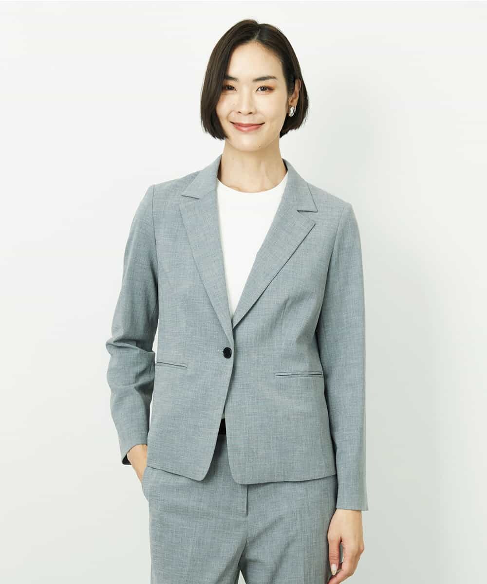 F6FDD01190 MICHEL KLEIN(小さいサイズ)(メゾン ドゥ サンク) [小さいサイズ][アンサンブル対応]コンパクトニットプルオーバー ホワイト