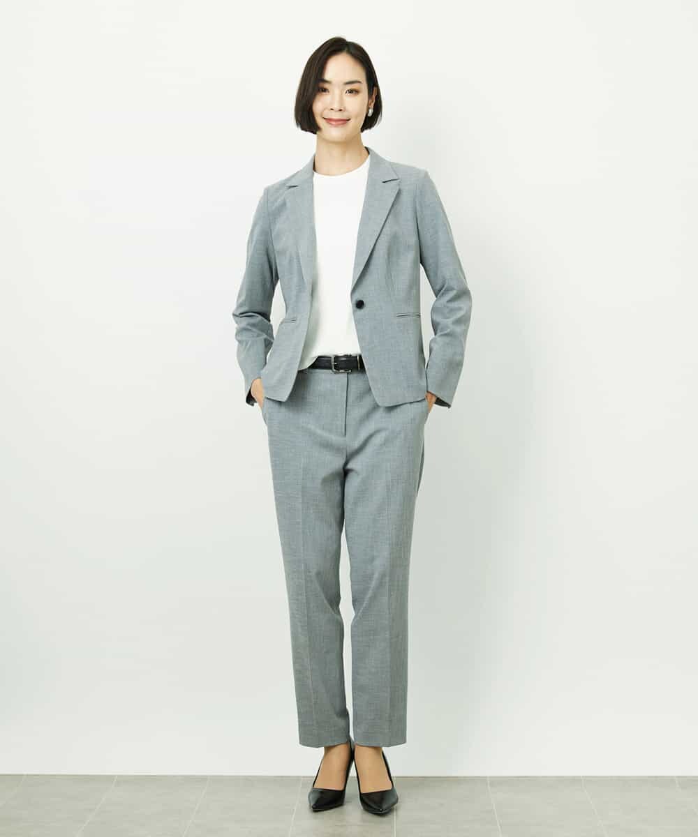 F6FDD01190 MICHEL KLEIN(小さいサイズ)(メゾン ドゥ サンク) [小さいサイズ][アンサンブル対応]コンパクトニットプルオーバー ホワイト