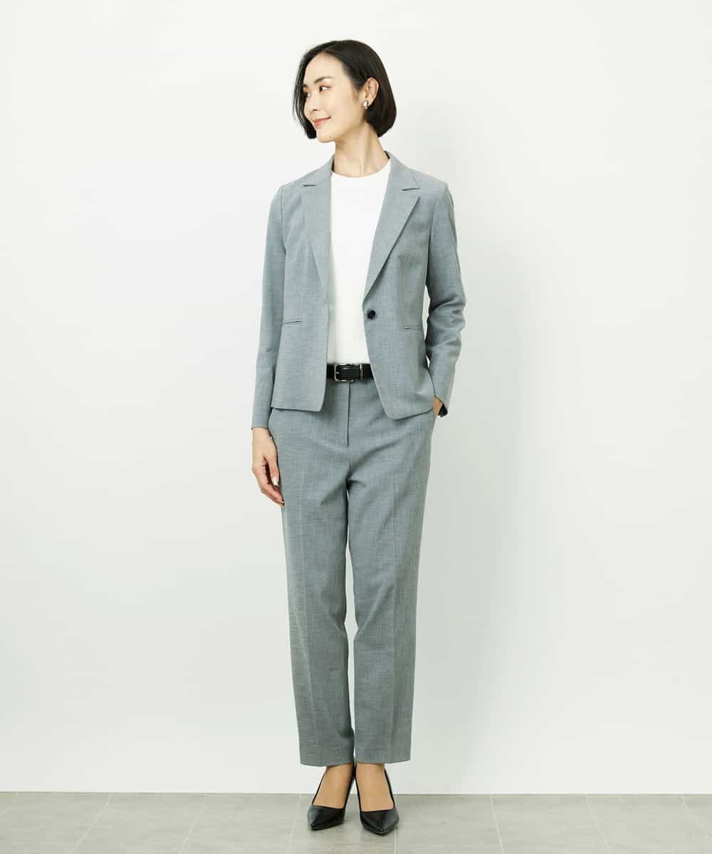 F6FDD01190 MICHEL KLEIN(小さいサイズ)(メゾン ドゥ サンク) [小さいサイズ][アンサンブル対応]コンパクトニットプルオーバー ホワイト