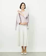 F6FDD01190 MICHEL KLEIN(小さいサイズ)(メゾン ドゥ サンク) [小さいサイズ][アンサンブル対応]コンパクトニットプルオーバー ホワイト