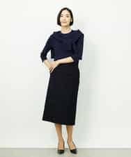 F6FDD01190 MICHEL KLEIN(小さいサイズ)(メゾン ドゥ サンク) [小さいサイズ][アンサンブル対応]コンパクトニットプルオーバー ホワイト