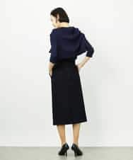 F6FDD01190 MICHEL KLEIN(小さいサイズ)(メゾン ドゥ サンク) [小さいサイズ][アンサンブル対応]コンパクトニットプルオーバー ホワイト