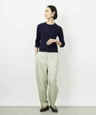 F6FDD01190 MICHEL KLEIN(小さいサイズ)(メゾン ドゥ サンク) [小さいサイズ][アンサンブル対応]コンパクトニットプルオーバー ホワイト