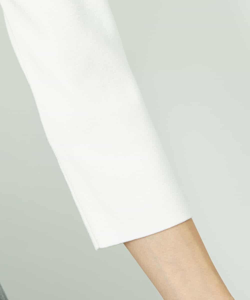 F6FDD01190 MICHEL KLEIN(小さいサイズ)(メゾン ドゥ サンク) [小さいサイズ][アンサンブル対応]コンパクトニットプルオーバー ホワイト