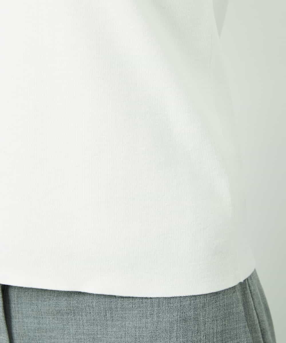 F6FDD01190 MICHEL KLEIN(小さいサイズ)(メゾン ドゥ サンク) [小さいサイズ][アンサンブル対応]コンパクトニットプルオーバー ホワイト