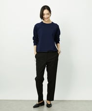 F6FDD02210 MICHEL KLEIN(小さいサイズ)(メゾン ドゥ サンク) [小さいサイズ]ドロストラグランニットプルオーバー ライトイエロー