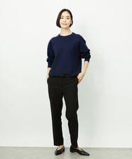 F6FDD02210 MICHEL KLEIN(小さいサイズ)(メゾン ドゥ サンク) [小さいサイズ]ドロストラグランニットプルオーバー ライトイエロー