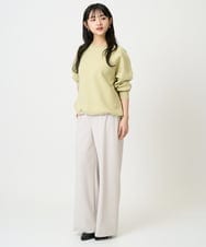 F6FDD02210 MICHEL KLEIN(小さいサイズ)(メゾン ドゥ サンク) [小さいサイズ]ドロストラグランニットプルオーバー ライトイエロー