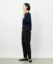 F6FDD02210 MICHEL KLEIN(小さいサイズ)(メゾン ドゥ サンク) [小さいサイズ]ドロストラグランニットプルオーバー ネイビー