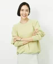 F6FDD02210 MICHEL KLEIN(小さいサイズ)(メゾン ドゥ サンク) [小さいサイズ]ドロストラグランニットプルオーバー ネイビー