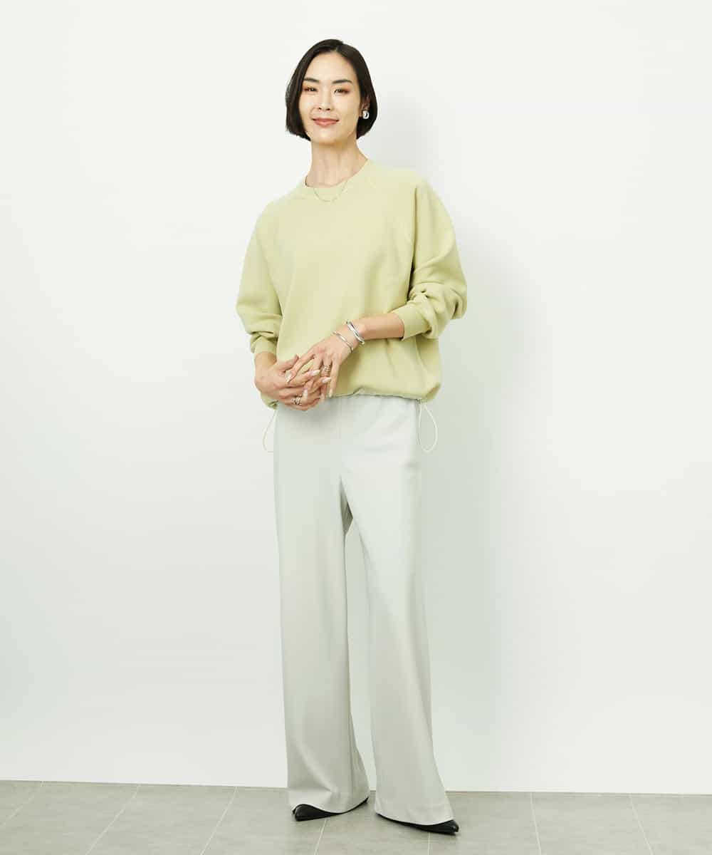 F6FDD02210 MICHEL KLEIN(小さいサイズ)(メゾン ドゥ サンク) [小さいサイズ]ドロストラグランニットプルオーバー ネイビー