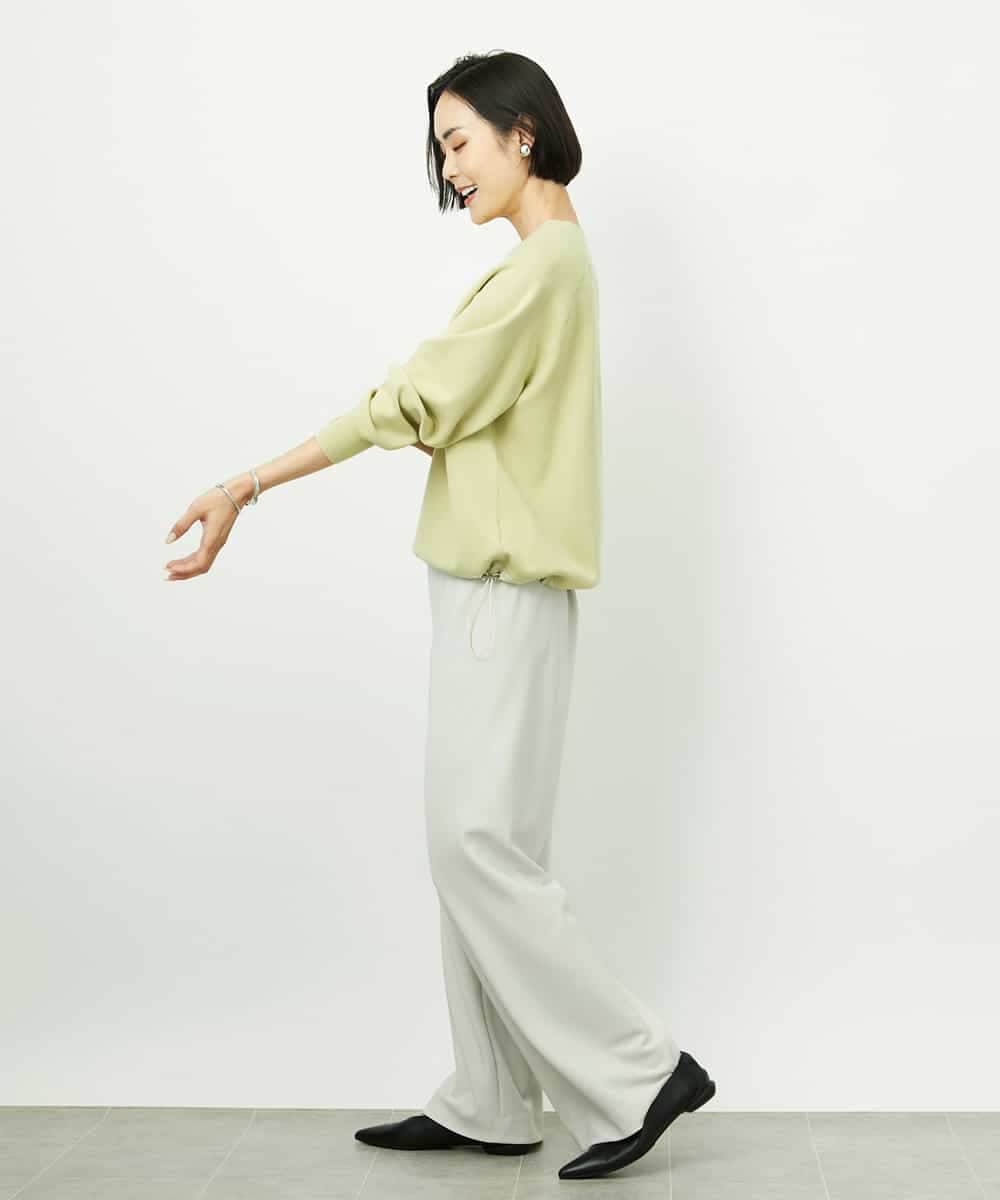 F6FDD02210 MICHEL KLEIN(小さいサイズ)(メゾン ドゥ サンク) [小さいサイズ]ドロストラグランニットプルオーバー ネイビー