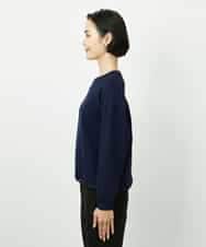 F6FDD02210 MICHEL KLEIN(小さいサイズ)(メゾン ドゥ サンク) [小さいサイズ]ドロストラグランニットプルオーバー ネイビー