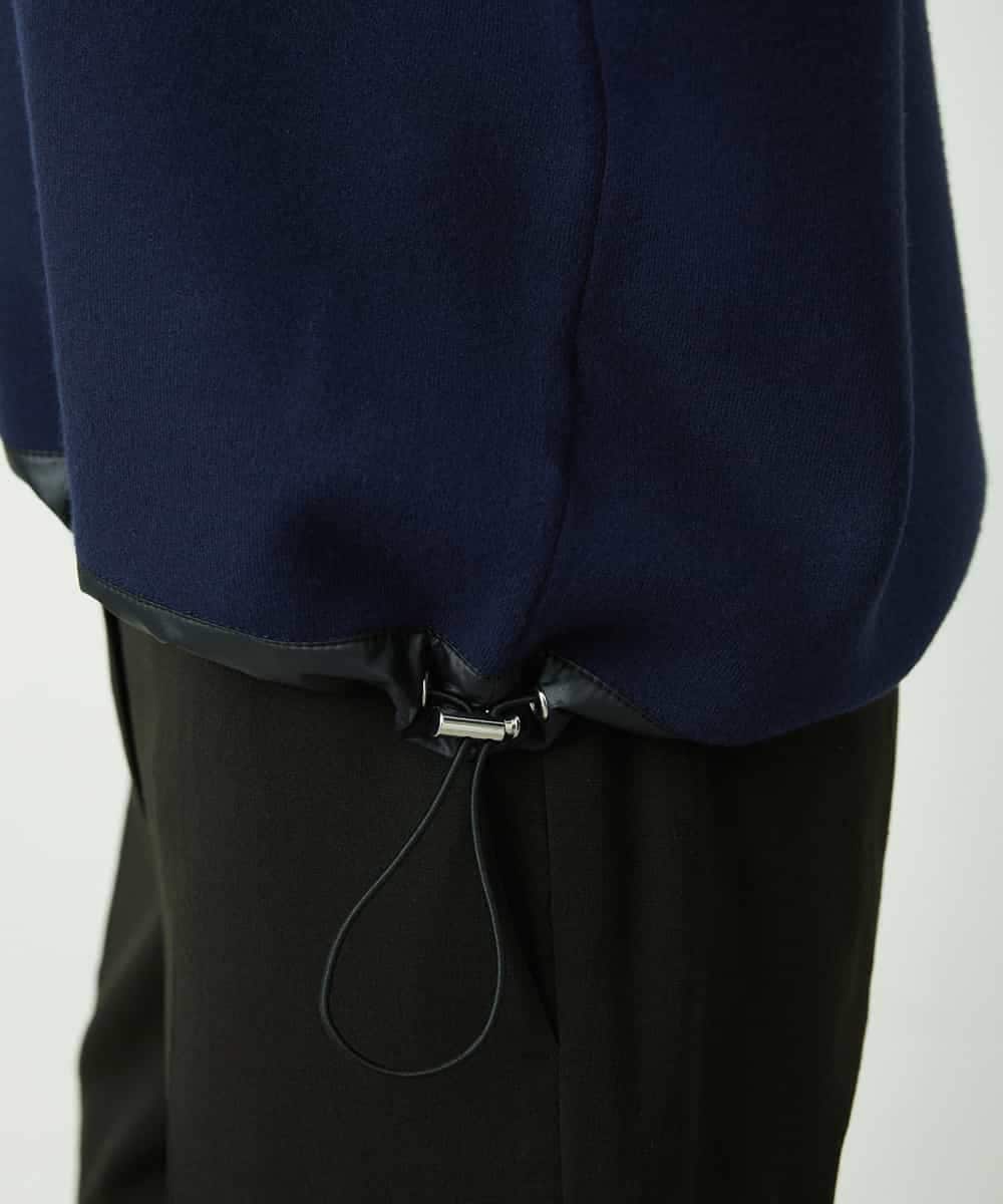 F6FDD02210 MICHEL KLEIN(小さいサイズ)(メゾン ドゥ サンク) [小さいサイズ]ドロストラグランニットプルオーバー ネイビー