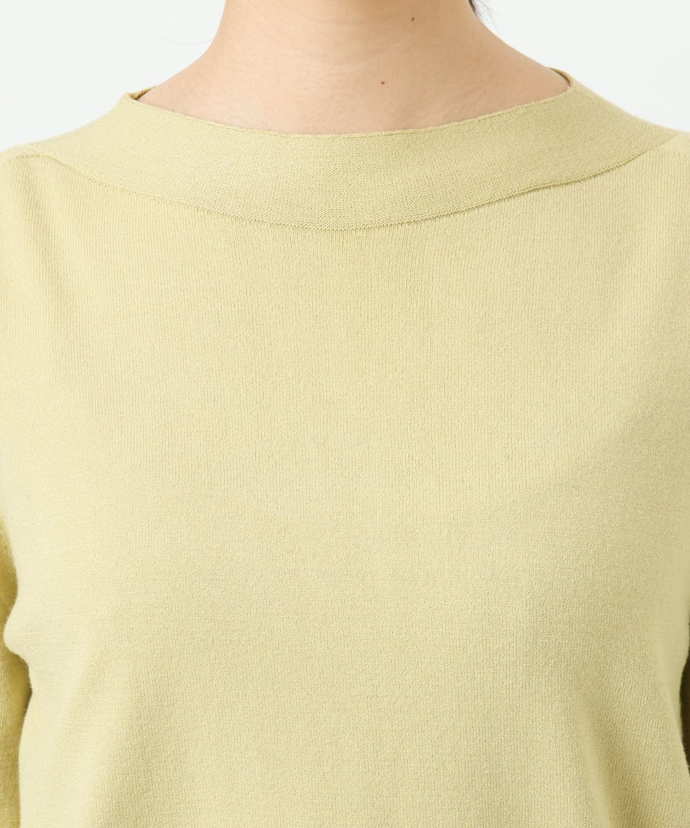 F6FDD15190 MICHEL KLEIN(小さいサイズ)(メゾン ドゥ サンク) [小さいサイズ]ホールガーメント(R)ボトルネックニット イエロー