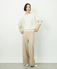 F6FDD17190 MICHEL KLEIN(小さいサイズ)(メゾン ドゥ サンク) [小さいサイズ]［定番人気］ホールガーメント(R)ドルマンスリーブニット ピンク