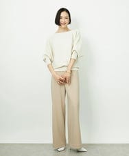 F6FDD17190 MICHEL KLEIN(小さいサイズ)(メゾン ドゥ サンク) [小さいサイズ]［定番人気］ホールガーメント(R)ドルマンスリーブニット ピンク