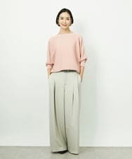 F6FDD17190 MICHEL KLEIN(小さいサイズ)(メゾン ドゥ サンク) [小さいサイズ]［定番人気］ホールガーメント(R)ドルマンスリーブニット ピンク