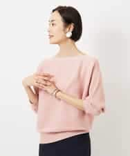 F6FDD17190 MICHEL KLEIN(小さいサイズ)(メゾン ドゥ サンク) [小さいサイズ]［定番人気］ホールガーメント(R)ドルマンスリーブニット ピンク