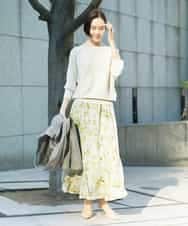 F6FDD17190 MICHEL KLEIN(小さいサイズ)(メゾン ドゥ サンク) [小さいサイズ]［定番人気］ホールガーメント(R)ドルマンスリーブニット ピンク