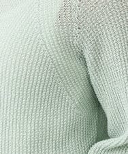 F6FFA04230 MICHEL KLEIN(小さいサイズ)(メゾン ドゥ サンク) [小さいサイズ] ホールガーメント(R)ドライタッチラメニット ミント