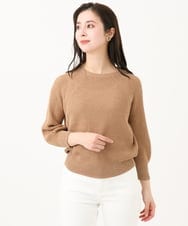 F6FFA04230 MICHEL KLEIN(小さいサイズ)(メゾン ドゥ サンク) [小さいサイズ] ホールガーメント(R)ドライタッチラメニット ミント