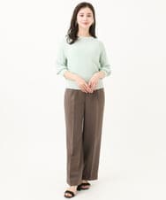 F6FFA04230 MICHEL KLEIN(小さいサイズ)(メゾン ドゥ サンク) [小さいサイズ] ホールガーメント(R)ドライタッチラメニット ミント