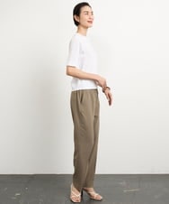 F6FGA18220 MICHEL KLEIN(小さいサイズ)(メゾン ドゥ サンク) [小さいサイズ]クルーネックニットプルオーバー(接触冷感/アンサンブル対応） ネイビー