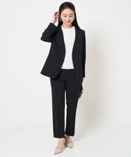 F6FGA18220 MICHEL KLEIN(小さいサイズ)(メゾン ドゥ サンク) [小さいサイズ]クルーネックニットプルオーバー(接触冷感/アンサンブル対応） ネイビー
