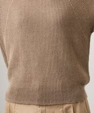 F6FGD04230 MICHEL KLEIN(小さいサイズ)(メゾン ドゥ サンク) [小さいサイズ]ホールガーメント(R)ラグランラメニット ライトブルー