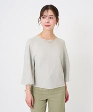 F6FGD18220 MICHEL KLEIN(小さいサイズ)(メゾン ドゥ サンク) [小さいサイズ]ホールガーメント(R)パフスリーブニット オフホワイト