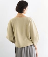 F6FGD18220 MICHEL KLEIN(小さいサイズ)(メゾン ドゥ サンク) [小さいサイズ]ホールガーメント(R)パフスリーブニット オフホワイト