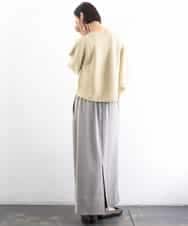 F6FGD18220 MICHEL KLEIN(小さいサイズ)(メゾン ドゥ サンク) [小さいサイズ]ホールガーメント(R)パフスリーブニット オフホワイト