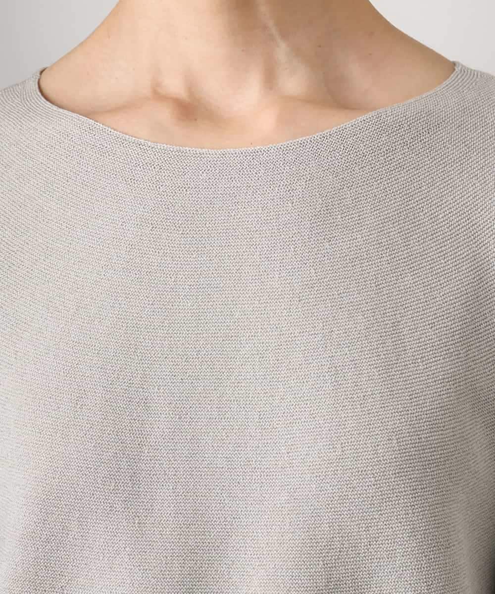 F6FGD18220 MICHEL KLEIN(小さいサイズ)(メゾン ドゥ サンク) [小さいサイズ]ホールガーメント(R)パフスリーブニット オフホワイト