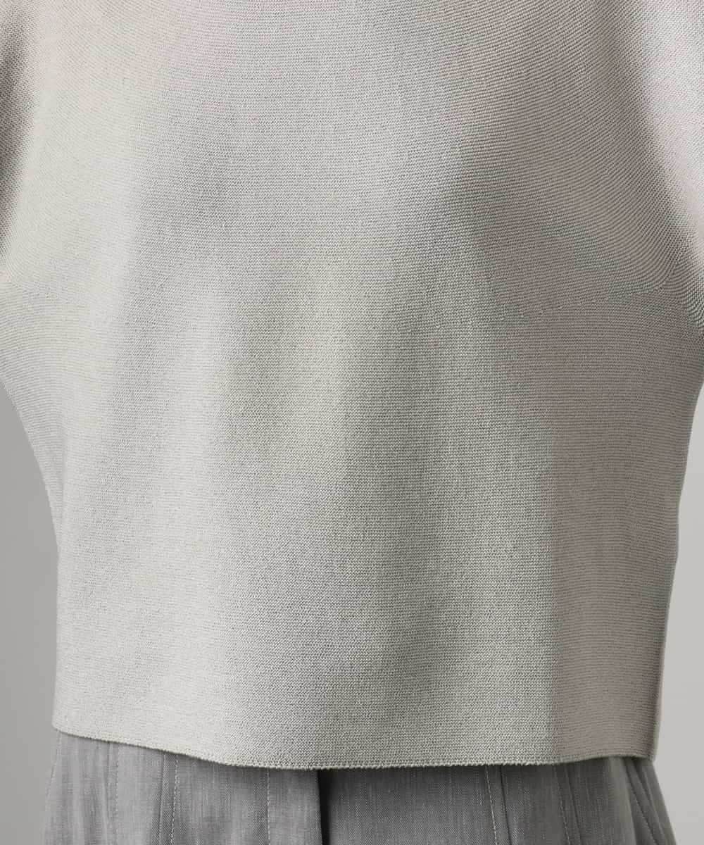 F6FGD18220 MICHEL KLEIN(小さいサイズ)(メゾン ドゥ サンク) [小さいサイズ]ホールガーメント(R)パフスリーブニット オフホワイト