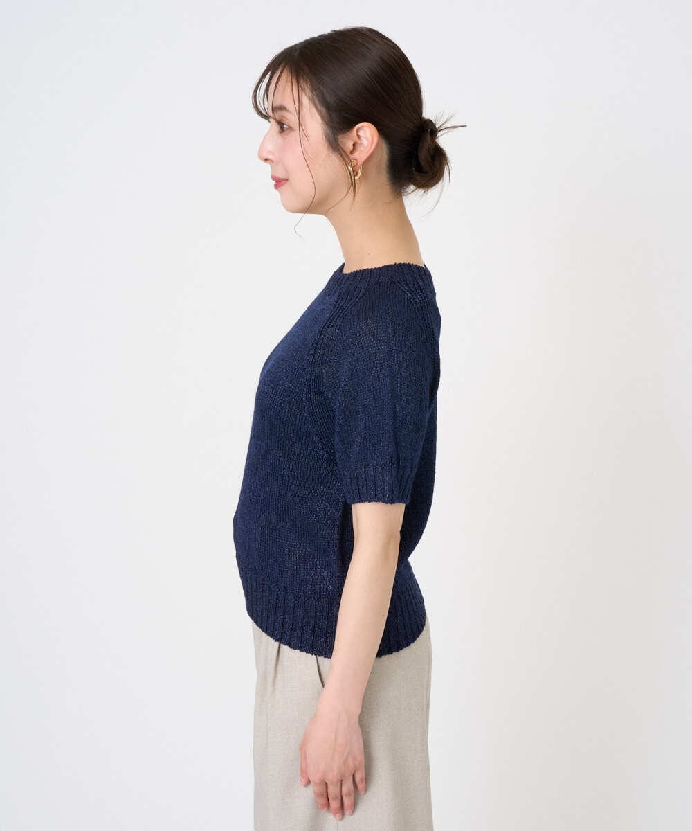 F6FGD19190 MICHEL KLEIN(小さいサイズ)(メゾン ドゥ サンク) [小さいサイズ]フェードカラーラグランニット グリーン