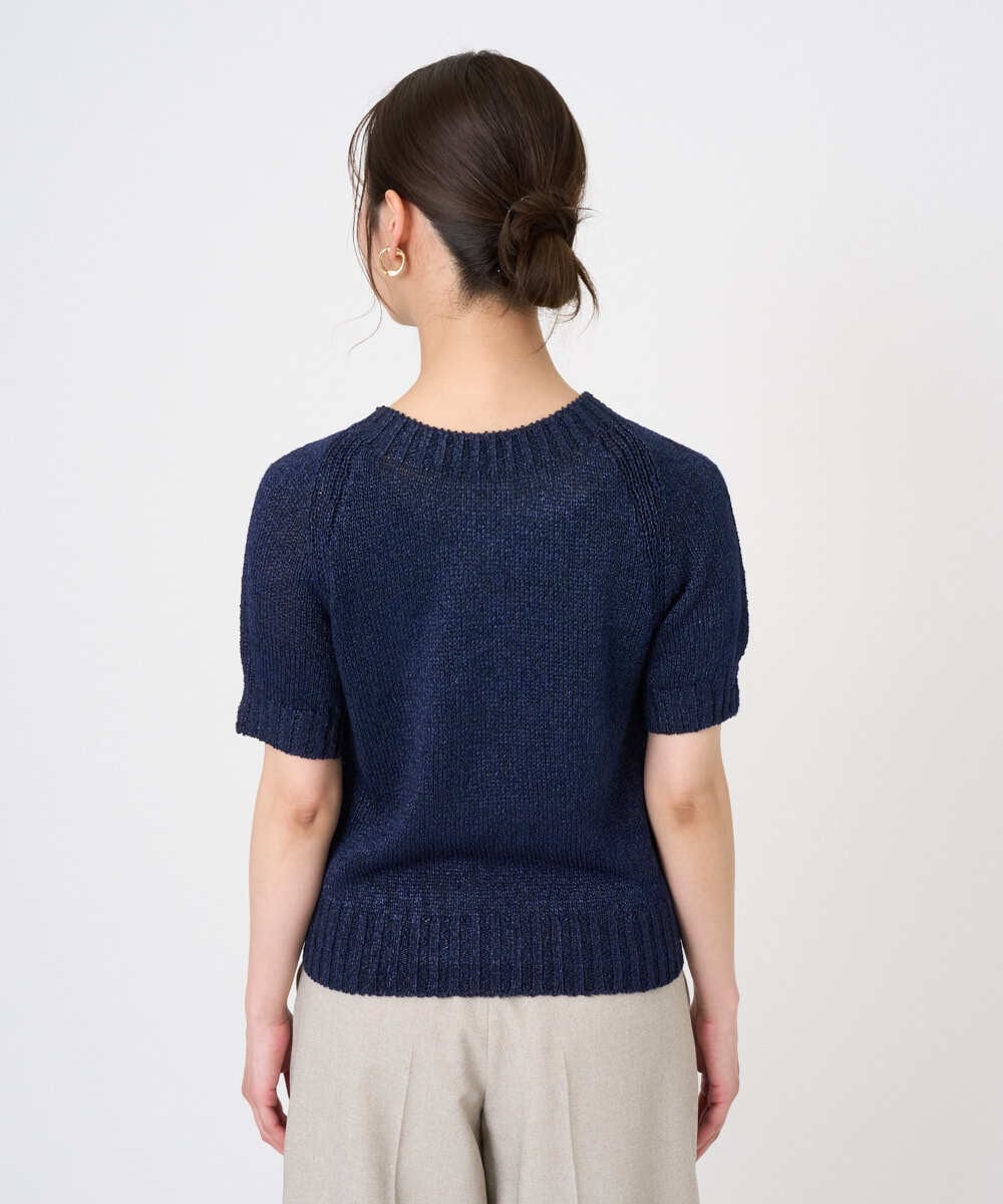 F6FGD19190 MICHEL KLEIN(小さいサイズ)(メゾン ドゥ サンク) [小さいサイズ]フェードカラーラグランニット グリーン