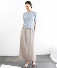 F6FGD19190 MICHEL KLEIN(小さいサイズ)(メゾン ドゥ サンク) [小さいサイズ]フェードカラーラグランニット グリーン