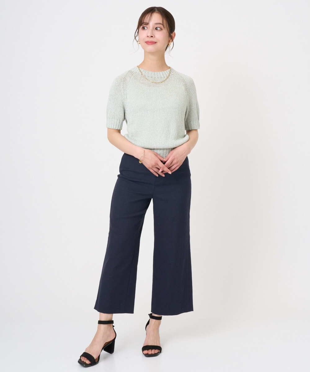 F6FGD19190 MICHEL KLEIN(小さいサイズ)(メゾン ドゥ サンク) [小さいサイズ]フェードカラーラグランニット グリーン