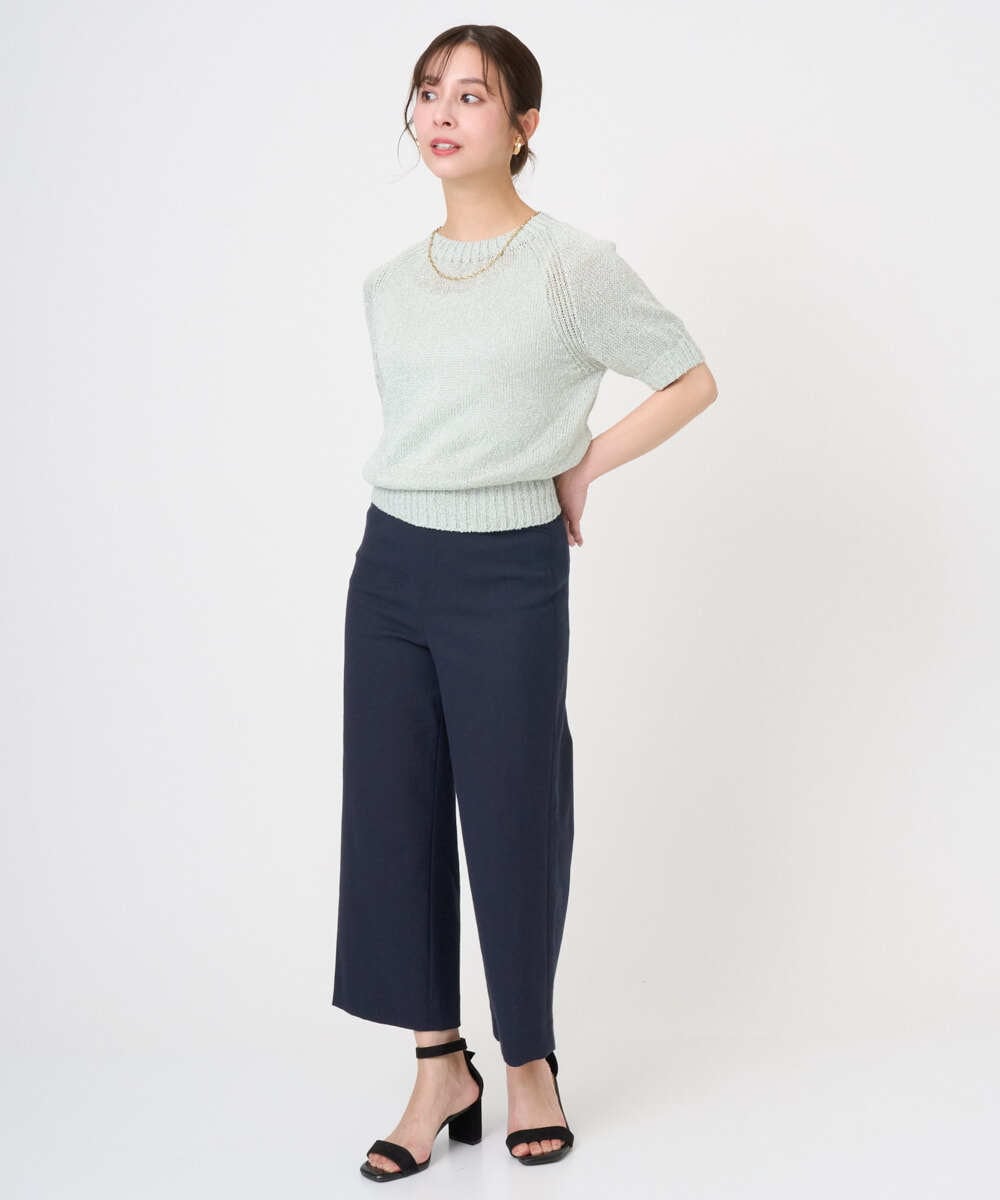 F6FGD19190 MICHEL KLEIN(小さいサイズ)(メゾン ドゥ サンク) [小さいサイズ]フェードカラーラグランニット グリーン