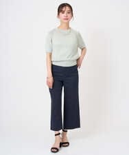 F6FGD19190 MICHEL KLEIN(小さいサイズ)(メゾン ドゥ サンク) [小さいサイズ]フェードカラーラグランニット グリーン