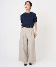 F6FGD19190 MICHEL KLEIN(小さいサイズ)(メゾン ドゥ サンク) [小さいサイズ]フェードカラーラグランニット グリーン