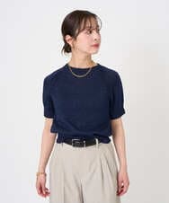 F6FGD19190 MICHEL KLEIN(小さいサイズ)(メゾン ドゥ サンク) [小さいサイズ]フェードカラーラグランニット グリーン