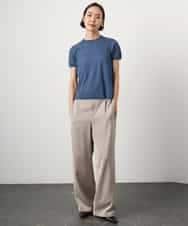 F6FGD24180 MICHEL KLEIN(小さいサイズ)(メゾン ドゥ サンク) [小さいサイズ][アンサンブル対応]シアープルオーバー ブルー