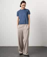 F6FGD24180 MICHEL KLEIN(小さいサイズ)(メゾン ドゥ サンク) [小さいサイズ][アンサンブル対応]シアープルオーバー ブルー