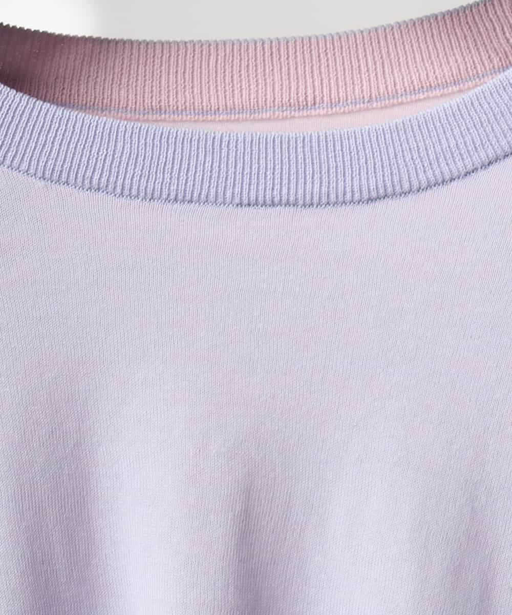 F6FGD24180 MICHEL KLEIN(小さいサイズ)(メゾン ドゥ サンク) [小さいサイズ][アンサンブル対応]シアープルオーバー ブルー