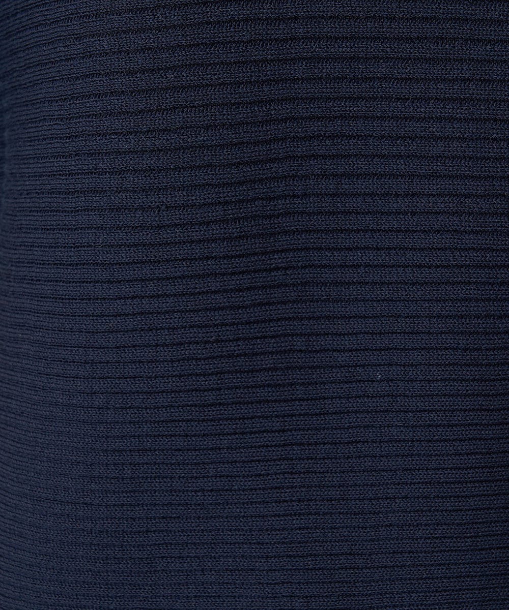 F6FGV36160 MICHEL KLEIN(小さいサイズ)(メゾン ドゥ サンク) [小さいサイズ]ホールガーメント(R)ボートネックニット(新色) ブルー(55)